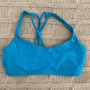 lululemon blue strappy sports bra